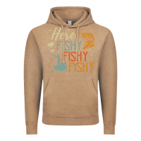 Vintage Coffee here fishy fishy fishy fishing lovers gifts Vintage Hoodie - linhVisuals
