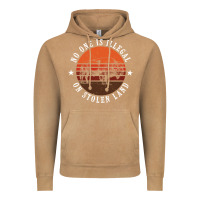 Vintage Camel no one is illegal on stolen land 4th of july bison Vintage Hoodie - linhVisuals
