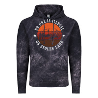 Cloud Black no one is illegal on stolen land 4th of july bison Vintage Hoodie - linhVisuals