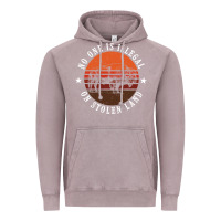 Vintage Zinc no one is illegal on stolen land 4th of july bison Vintage Hoodie - linhVisuals