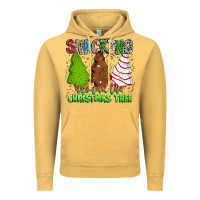 Vintage Mustard Snacking Around The Christmas Tree Vintage Hoodie - CowhideDigitalArt