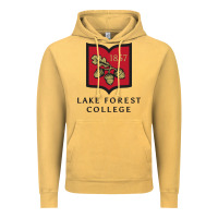Vintage Mustard Lake Forest College Vintage Hoodie - linhVisuals