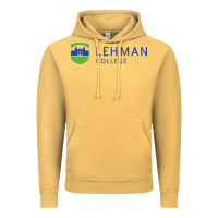 Vintage Mustard Lehman College CUNY Vintage Hoodie - linhVisuals