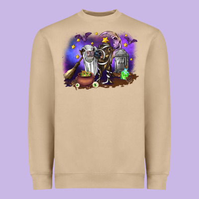 Cow Halloween Heavyweight Sweatshirt Designed By Ranaportraitstore