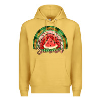 Antique Gold watermelon summer rainbow Premium Hoodie - Jasminsmagicworld