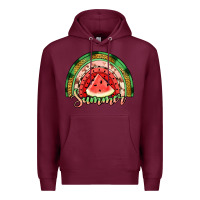 Burgundy watermelon summer rainbow Premium Hoodie - Jasminsmagicworld