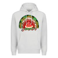 Dove Grey watermelon summer rainbow Premium Hoodie - Jasminsmagicworld