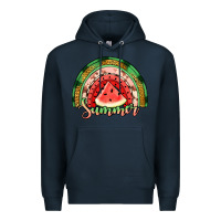 Navy watermelon summer rainbow Premium Hoodie - Jasminsmagicworld