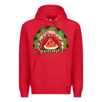 Red watermelon summer rainbow Premium Hoodie - Jasminsmagicworld