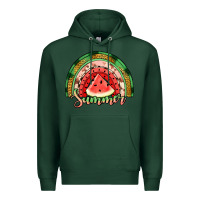 Sports Green watermelon summer rainbow Premium Hoodie - Jasminsmagicworld