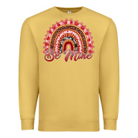 Antique Gold be mine valentines day rainbow Premium Sweatshirt - RanaPortraitStore