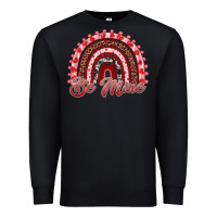 Black be mine valentines day rainbow Premium Sweatshirt - RanaPortraitStore