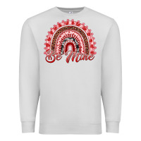 Dove Grey be mine valentines day rainbow Premium Sweatshirt - RanaPortraitStore
