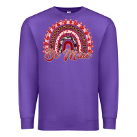 Purple be mine valentines day rainbow Premium Sweatshirt - RanaPortraitStore