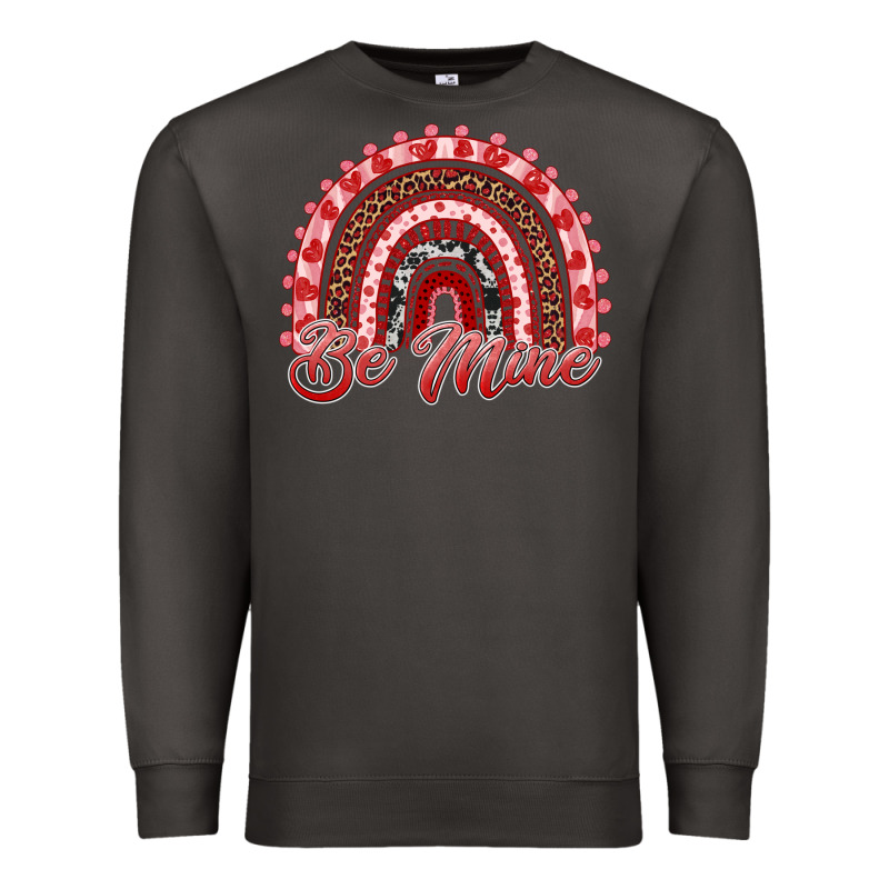Be Mine Valentines Day Rainbow Premium Sweatshirt by RanaPortraitStore | Teevron