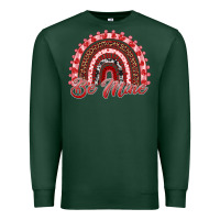 Sports Green be mine valentines day rainbow Premium Sweatshirt - RanaPortraitStore