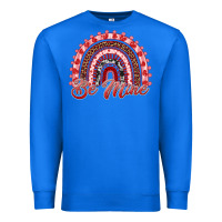 True Royal be mine valentines day rainbow Premium Sweatshirt - RanaPortraitStore
