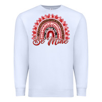 White be mine valentines day rainbow Premium Sweatshirt - RanaPortraitStore