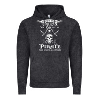 Vintage Black pirate gift always be yourself unless you can be a pirate Vintage Hoodie - linhVisuals
