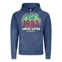 Vintage Denim est. 1983 vintage 1983 limited edition 39th birthday retro pullover ho Vintage Hoodie - linhVisuals