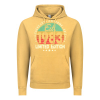 Vintage Mustard est. 1983 vintage 1983 limited edition 39th birthday retro pullover ho Vintage Hoodie - linhVisuals