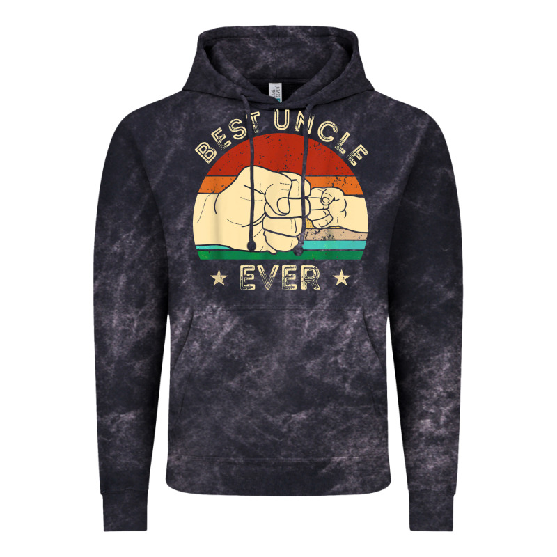 Vintage Best Uncle Ever Fist Bump Funny Uncle Fathers Day Vintage Hoodie by linhVisuals | Teevron