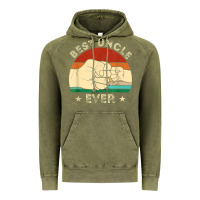 Vintage Olive vintage best uncle ever fist bump funny uncle fathers day Vintage Hoodie - linhVisuals