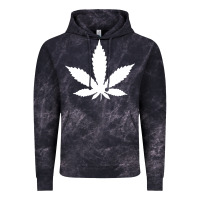 Cloud Black weed leaf in a pocket marijuana cannabis Vintage Hoodie - linhVisuals