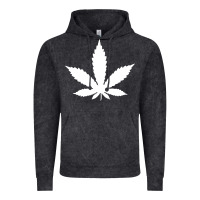 Vintage Black weed leaf in a pocket marijuana cannabis Vintage Hoodie - linhVisuals