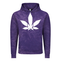 Cloud Purple weed leaf in a pocket marijuana cannabis Vintage Hoodie - linhVisuals