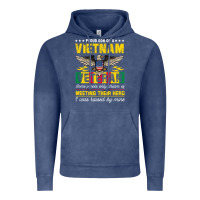 Vintage Denim proud vietnam veteran son gifts raised by my hero veteran day Vintage Hoodie - linhVisuals