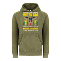 Vintage Olive proud vietnam veteran son gifts raised by my hero veteran day Vintage Hoodie - linhVisuals
