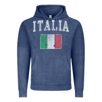 Vintage Denim vintage italia italian flag italy italiano Vintage Hoodie - linhVisuals