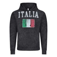 Vintage Black vintage italia italian flag italy italiano Vintage Hoodie - linhVisuals