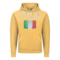 Vintage Mustard vintage italia italian flag italy italiano Vintage Hoodie - linhVisuals