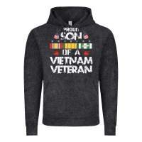Vintage Black proud son of a vietnam veteran father's day Vintage Hoodie - linhVisuals