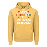 Vintage Mustard proud son of a vietnam veteran father's day Vintage Hoodie - linhVisuals