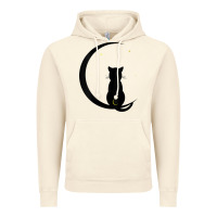 Vintage Artic womens double moon cat Vintage Hoodie - linhVisuals