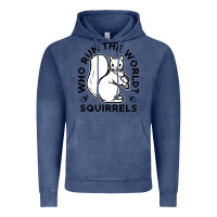 Vintage Denim who run the world squirrels Vintage Hoodie - linhVisuals
