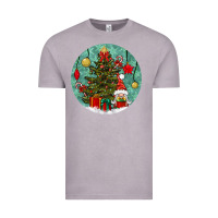 Vintage Zinc christmas tree and gnome Vintage Tee - BundleAndBundleShop