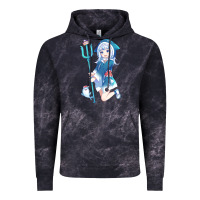 Cloud Black Gawr Gura Vintage Hoodie - linhVisuals