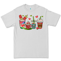 Dove Grey watermelon summer coffee cups Premium Tee - OliviaCreatesArt