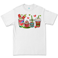 White watermelon summer coffee cups Premium Tee - OliviaCreatesArt