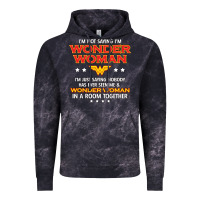 Cloud Black wonder woman Vintage Hoodie - linhVisuals