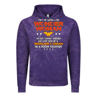 Cloud Purple wonder woman Vintage Hoodie - linhVisuals