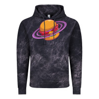 Cloud Black Burger  Saturn Vintage Hoodie - linhVisuals