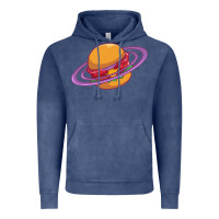 Vintage Denim Burger  Saturn Vintage Hoodie - linhVisuals