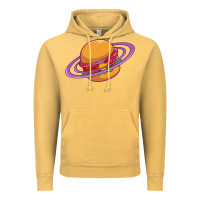 Vintage Mustard Burger  Saturn Vintage Hoodie - linhVisuals