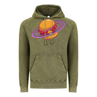 Vintage Olive Burger  Saturn Vintage Hoodie - linhVisuals