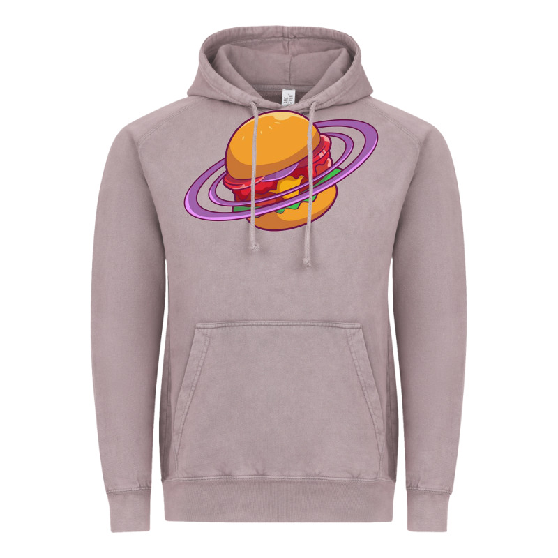 Burger  Saturn Vintage Hoodie by linhVisuals | Teevron